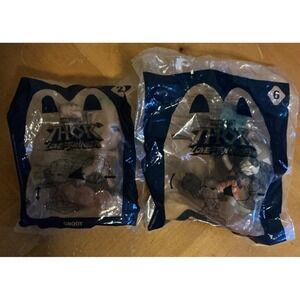 2 McDonald Happy Meal Marvel Thor Love‎ And Thunder Groot #2 And Rocket #6, NIP